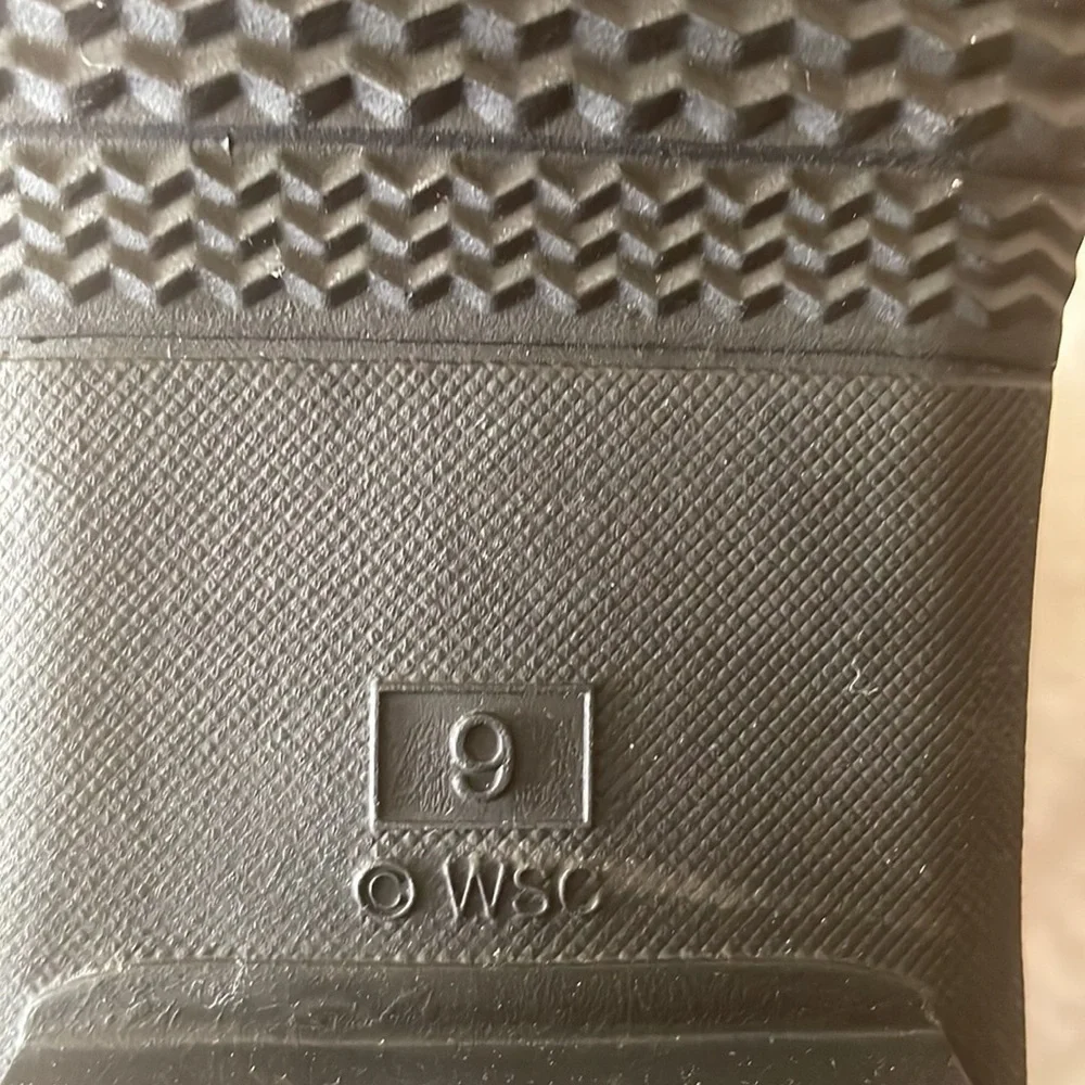 CHOOKA Classic Mid Calf Racer Herringbone Rain Boot Size 9
